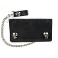 6" Biker Wallet W/Skull Snaps: Features:

Skull Snaps
12" Detachable Chain
I