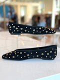 Dvcaret Black Studded Ballet Flat