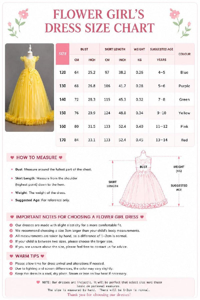 A-Line Cap Sleeve Lace Applique Tulle Floor Length Flower Girl Dresses 1031527052172
