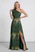 A-Line Floor Length Jacquard Mother of the Bride Dress CM0426