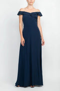 A-Line Floor Length Polyester Mother Dress CM0200 - COCOMELODY
