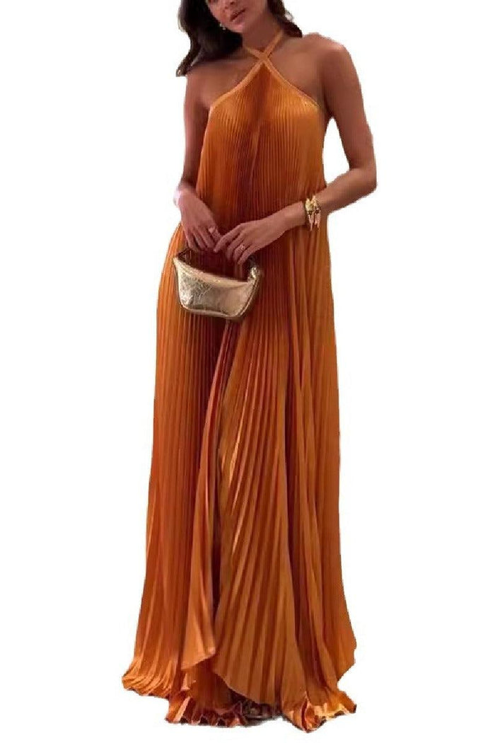 A-Line  Floor Length Silk-Like Wedding Guest Dress 833160632824