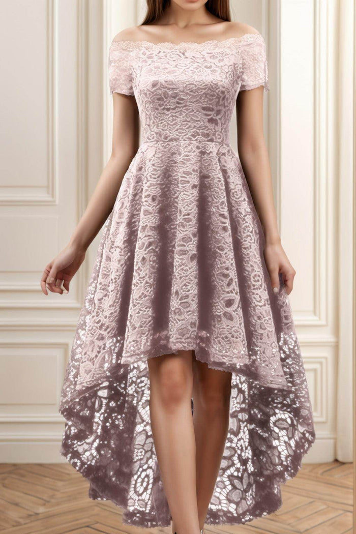 A-Line High-Low Silk-Like Graduation Dresses CS0562 - COCOMELODY