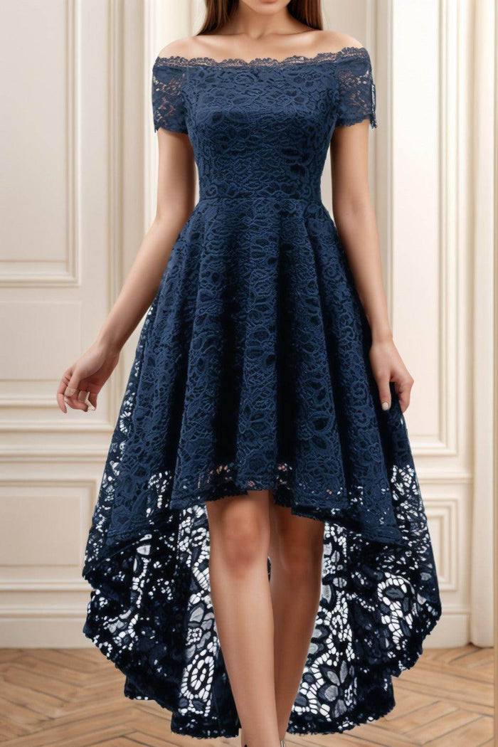 A-Line High-Low Silk-Like Graduation Dresses CS0562 - COCOMELODY