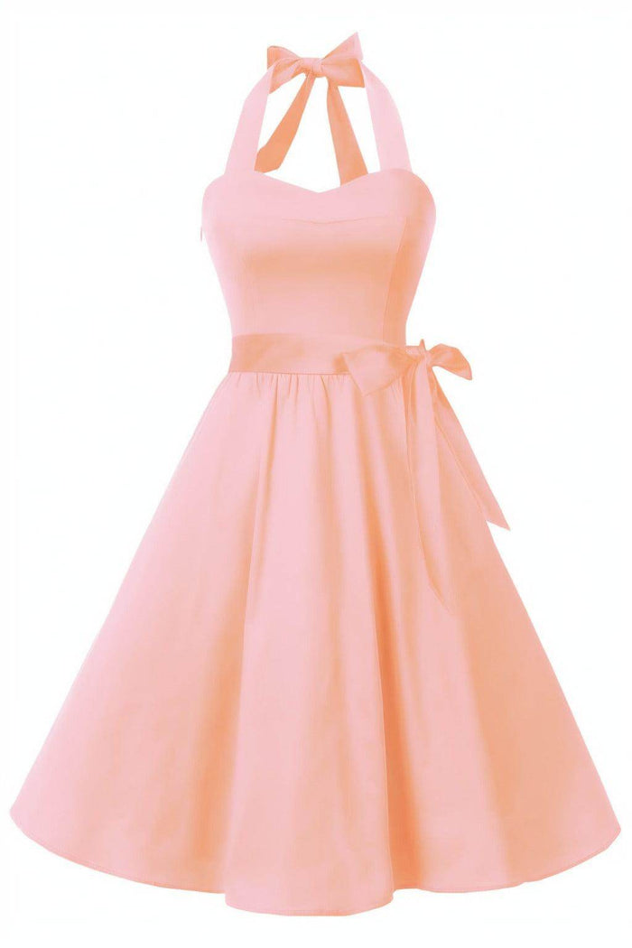 A-Line Knee Length Satin Graduation Dresses CS0559 - COCOMELODY