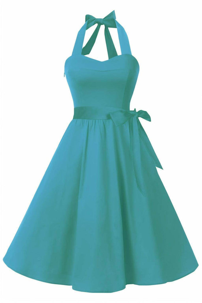 A-Line Knee Length Satin Graduation Dresses CS0559 - COCOMELODY