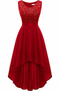 A-Line Knee Length Sequined Graduation Dresses CS0563 - COCOMELODY