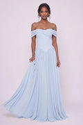 A-Line Maxi Chiffon Bridesmaid Dress CG0345BM