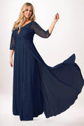 A-Line Maxi Chiffon Mother Dress CM0259 - COCOMELODY