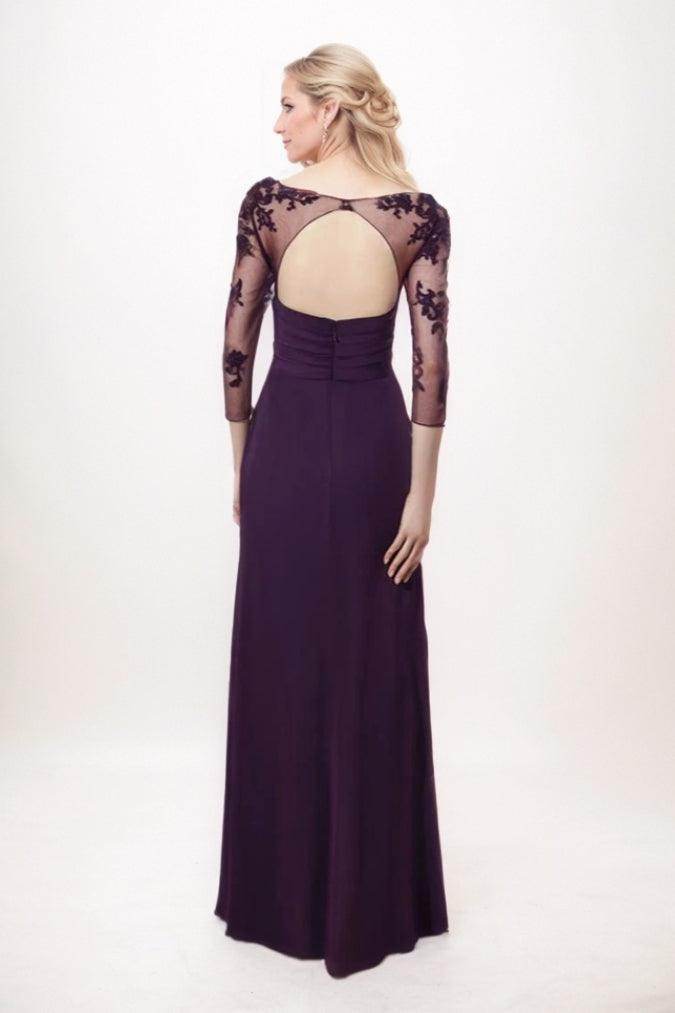 A-Line Maxi Chiffon Mother Of The Bride Dress CM0301 - COCOMELODY