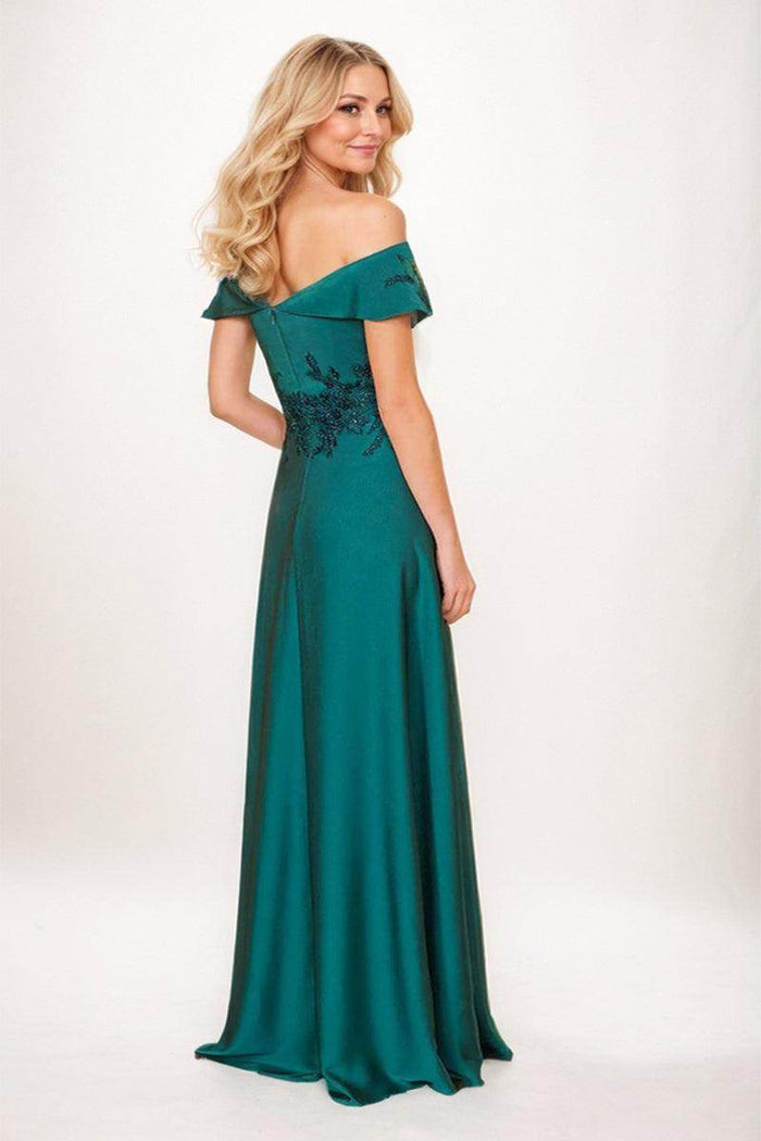 A-Line Maxi Elastic Silk like Satin Mother Dress CM0243 - COCOMELODY