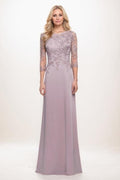 A-Line Maxi Elastic Silk like Satin Mother Of The Bride Dress CM0313CR