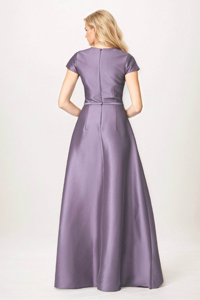 A-Line Maxi Satin Mother of the Bride Dresses CM0400 - COCOMELODY