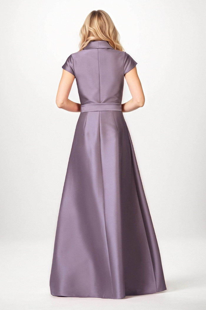 A-Line Maxi Satin Mother of the Bride Dresses CM0401 - COCOMELODY