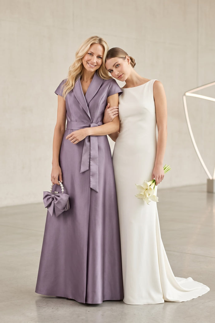 A-Line Maxi Satin Mother of the Bride Dresses CM0401