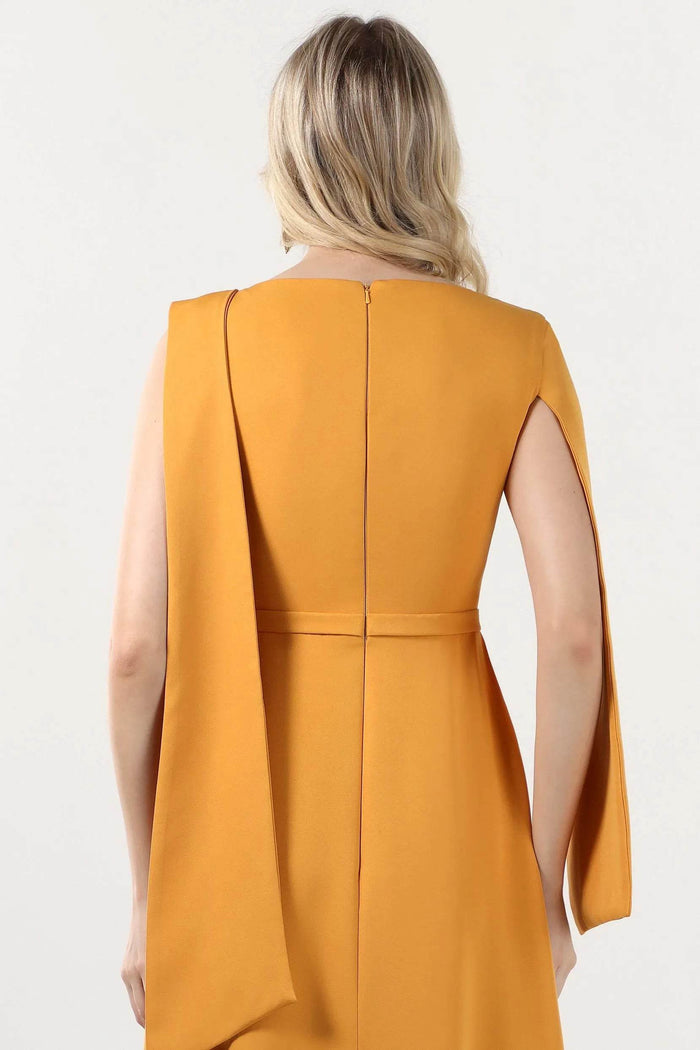 A-Line Maxi Stretch Crepe Formal Dress CS0586 - COCOMELODY