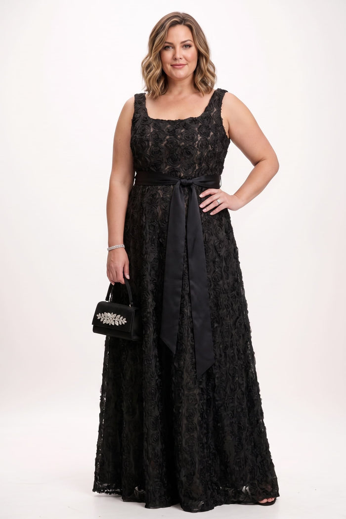 A-Line Maxi Tulle Mother Of The Bride Dress CM0270