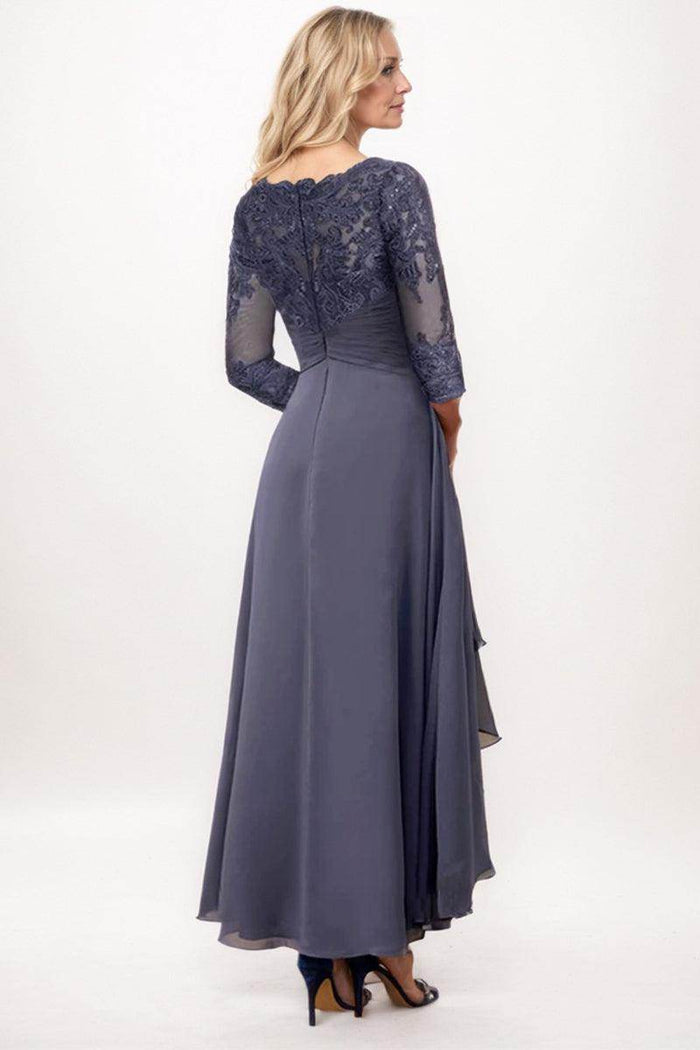 A-Line Midi Chiffon Mother Dress CM0265 - COCOMELODY