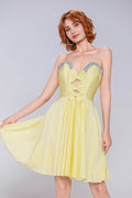 A-Line Mini Stretch Crepe Homecoming Dress CS0980 - COCOMELODY