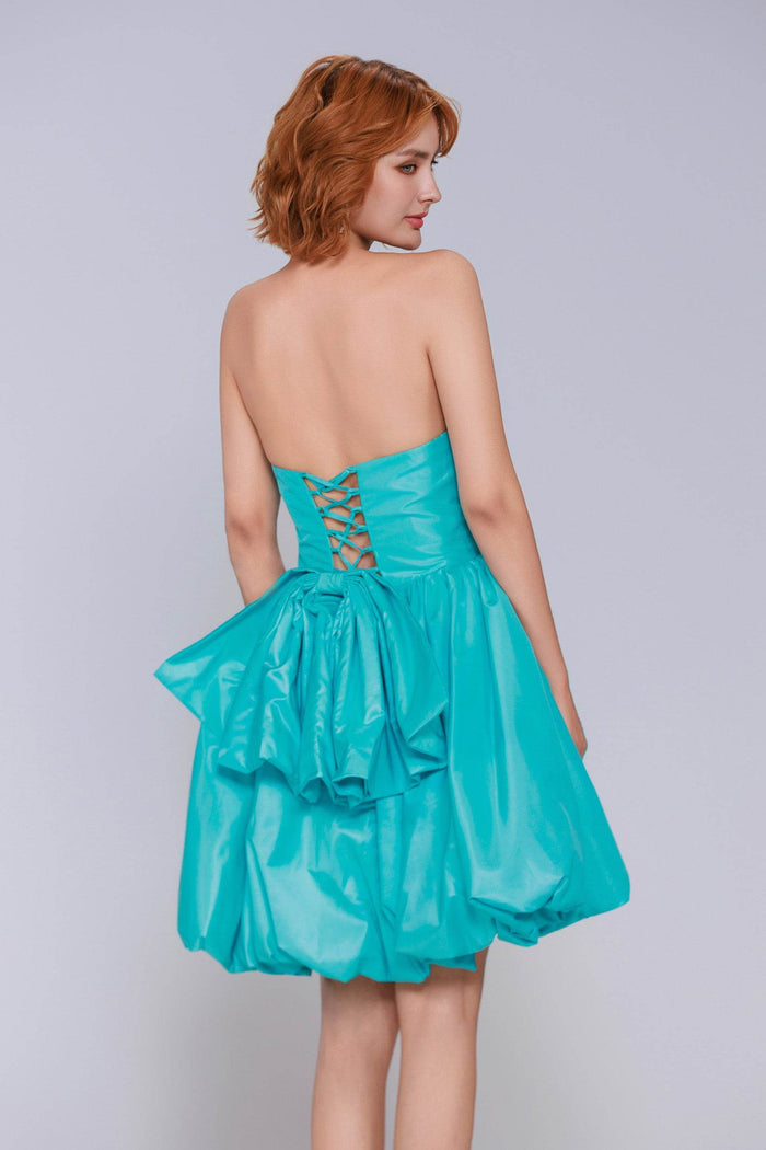 A-Line Mini Taffeta Homecoming Dress CS0951 - COCOMELODY