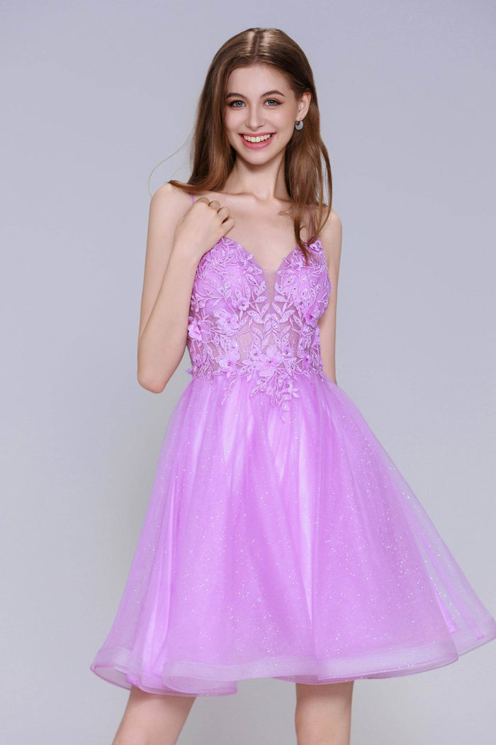 A-Line Mini Tulle Homecoming Dress CS1000 - COCOMELODY