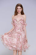 A-Line Mini Tulle Homecoming Dress CS1002 - COCOMELODY