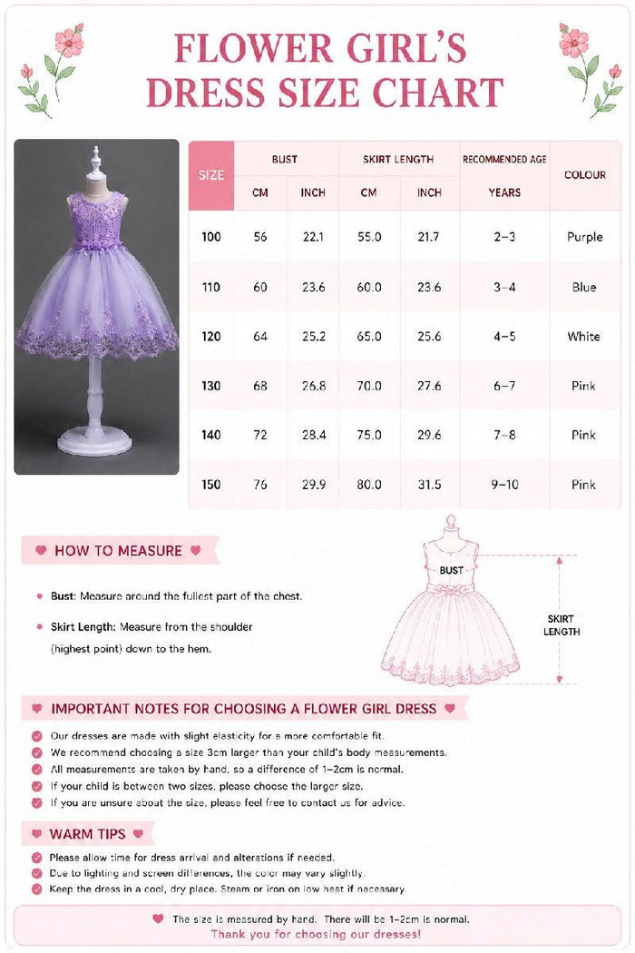 A-Line Round Neck Sleeveless Lace Short Tulle Knee Length Flower Girl Dresses 1029768430343