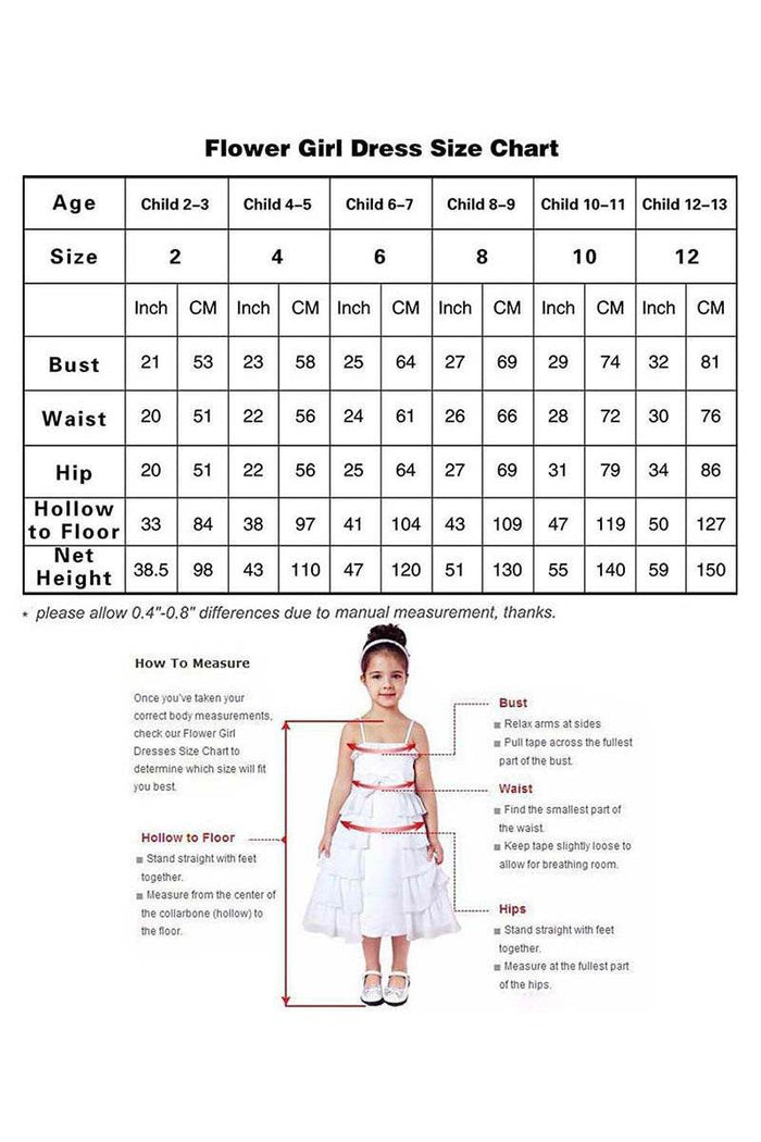 A-Line V-Neck Sleeveless Tulle Sweep-Brush Train Flower Girl Dresses 915121553468 - COCOMELODY