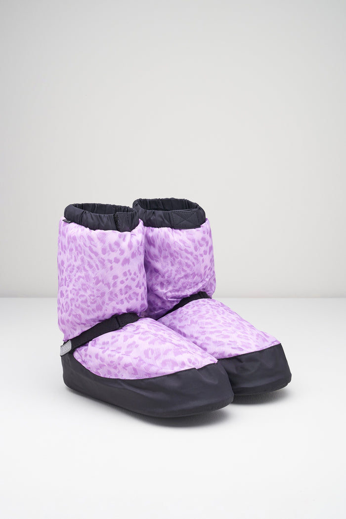 Adult Leopard Print Warm Up Booties