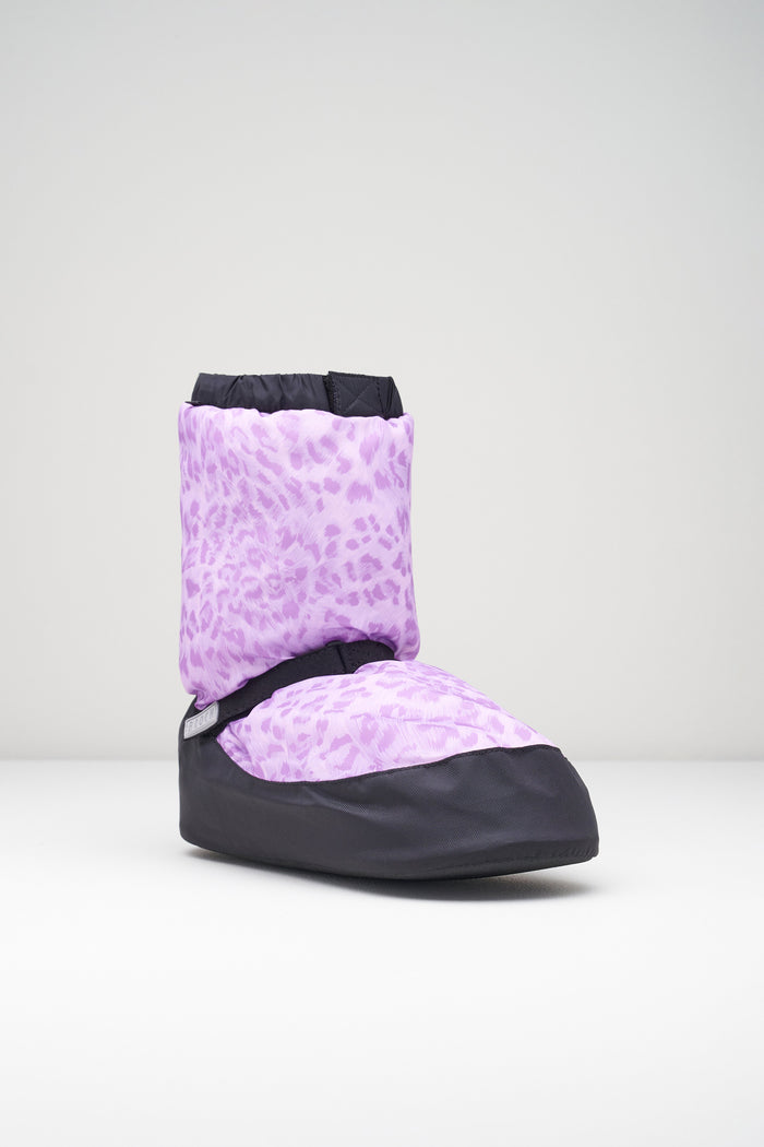 Adult Leopard Print Warm Up Booties