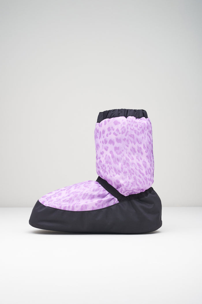 Adult Leopard Print Warm Up Booties