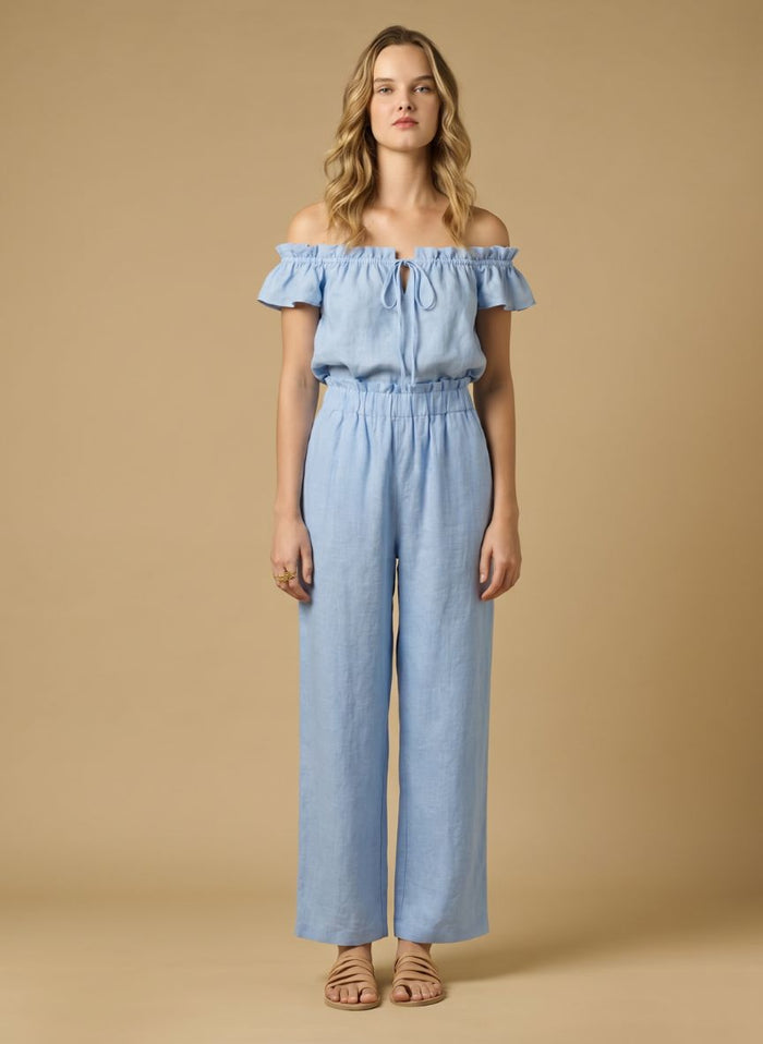 Pants APOELLA Aktis Linen Pants Sky Apoella