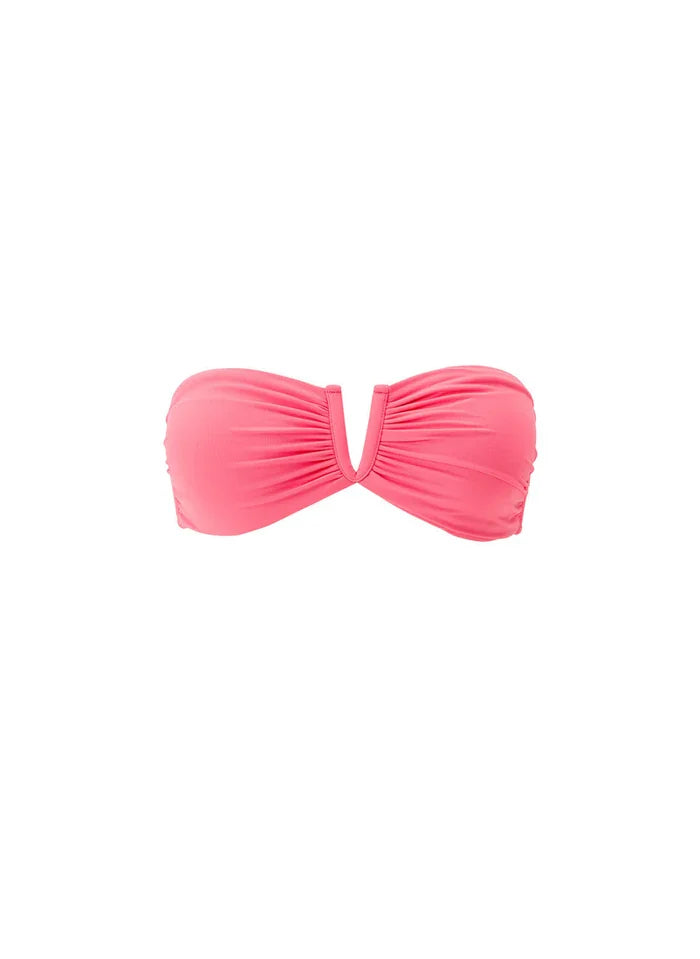 Swimwear Melissa Odabash Alba V Bandeau Bikini Top Coral Apoella
