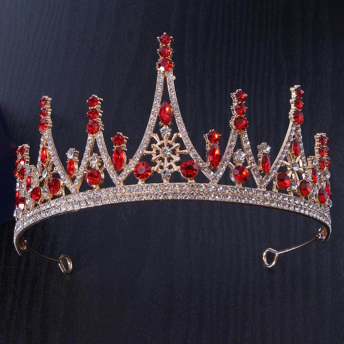 Alloy Crown wedding tiara Wedding honeymoon shoot luxury Princess tiara 651532956730 - COCOMELODY