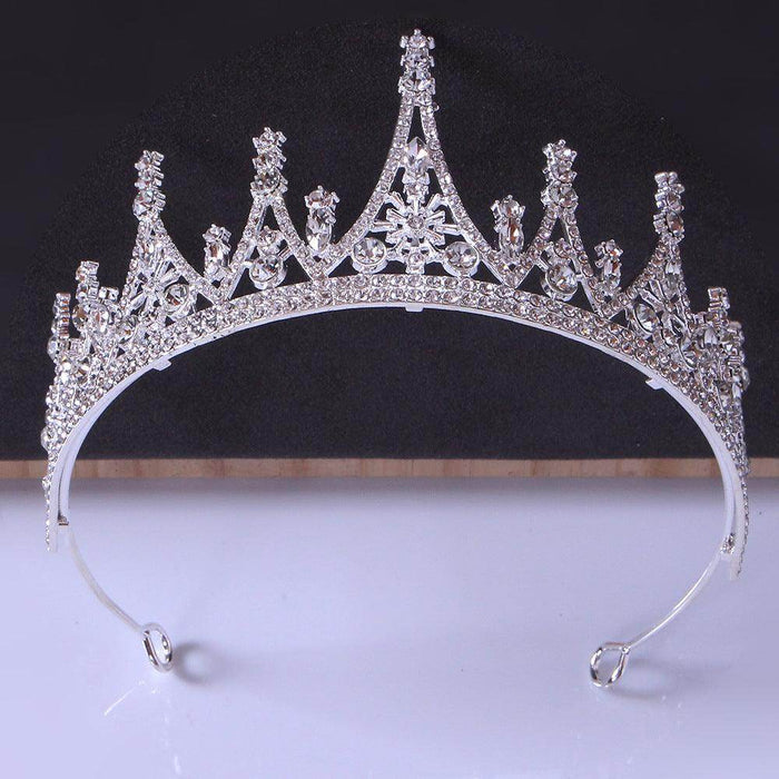 Alloy Crown wedding tiara Wedding honeymoon shoot luxury Princess tiara 651532956730 - COCOMELODY