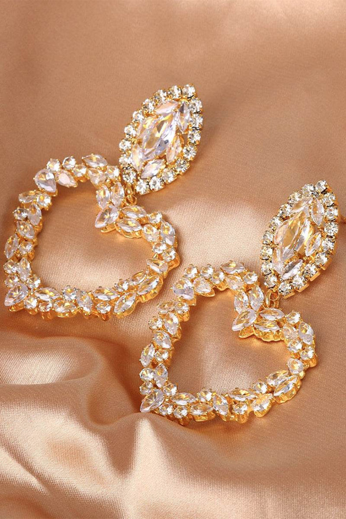Alloy Earrings with Rhinestone 668172688839 - COCOMELODY