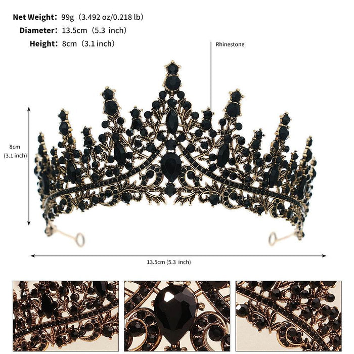 Alloy Tiaras with Rhinestone 908759066657 - COCOMELODY