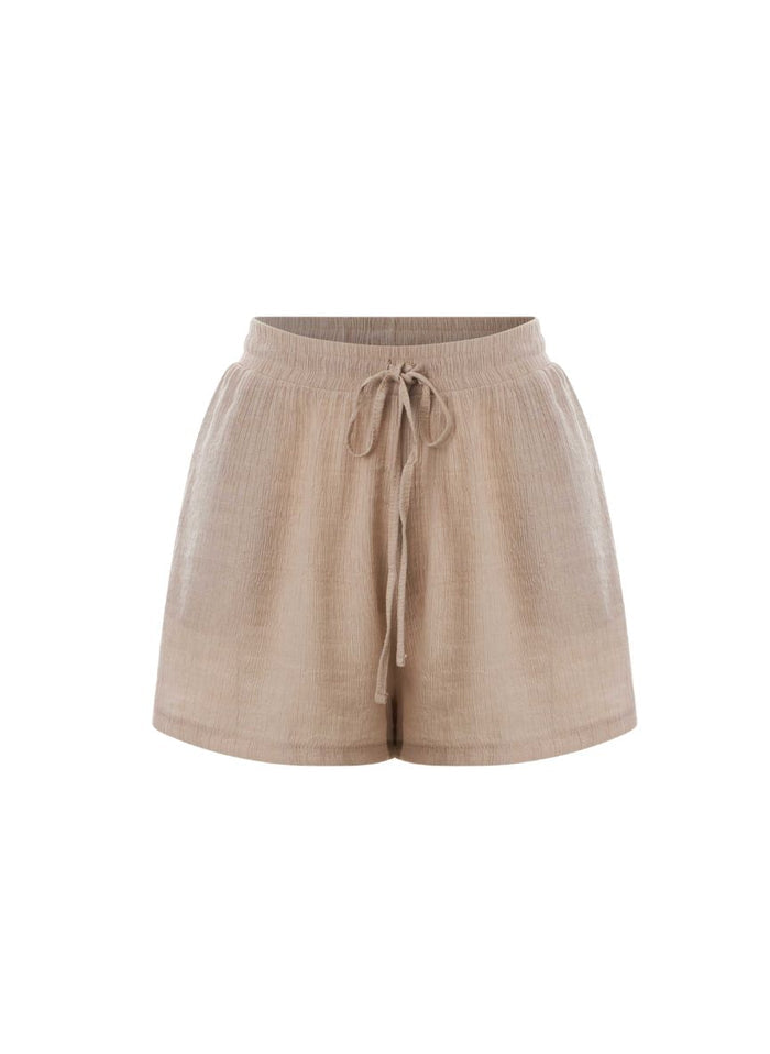 Shorts APLA Alpha Crinkled Shorts Beige Apoella