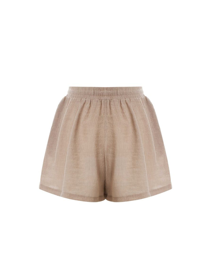 Shorts APLA Alpha Crinkled Shorts Beige Apoella