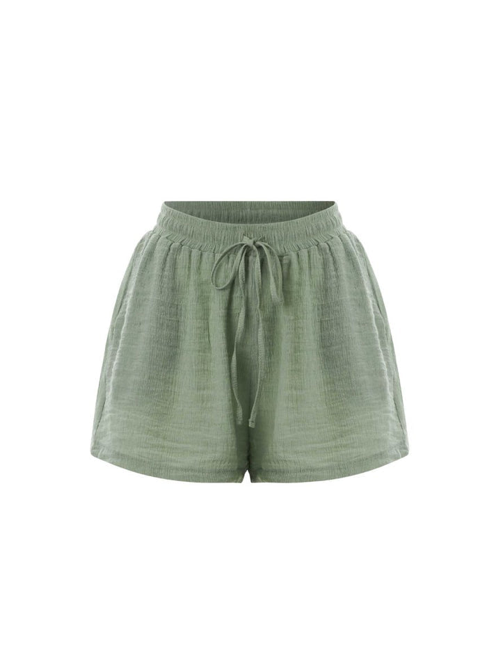 Shorts APLA Alpha Crinkled Shorts Green Apoella