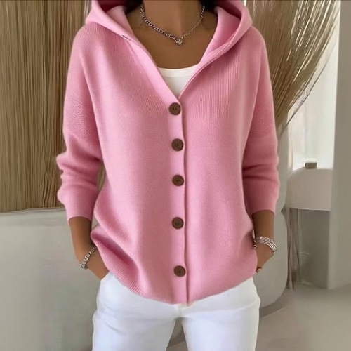 Amelia - Soft Pink Knit Cardigan