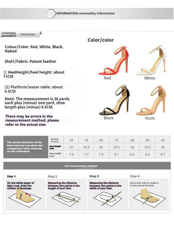Ankle Strap Heels Stiletto heel Sandals Shoes 570982649397 - COCOMELODY