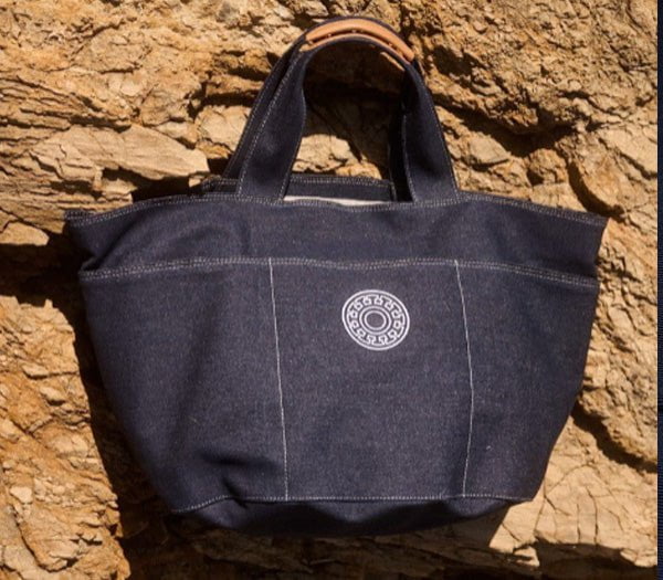 Beach Bags APOELLA Apoella Canvas Beach Bag Denim O/S Apoella