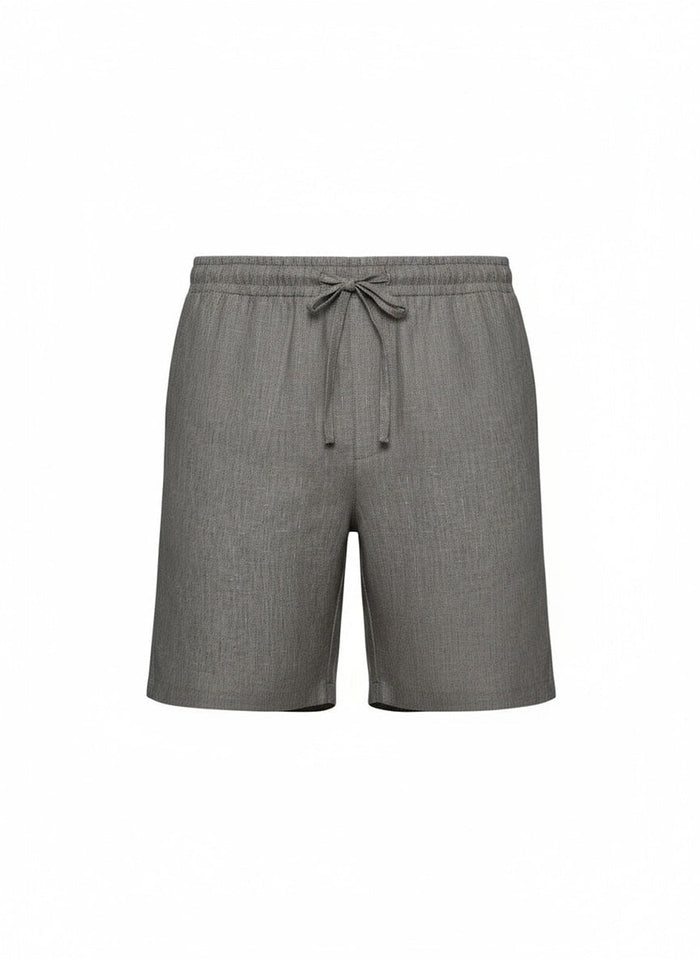 Shorts APOELLA Aries Linen Shorts Khaki Melange Apoella