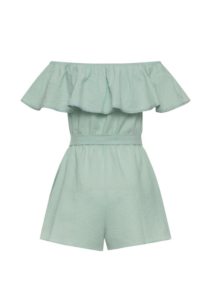 Playsuit APOELLA Artemis Off Shoulder Playsuit Mint Apoella