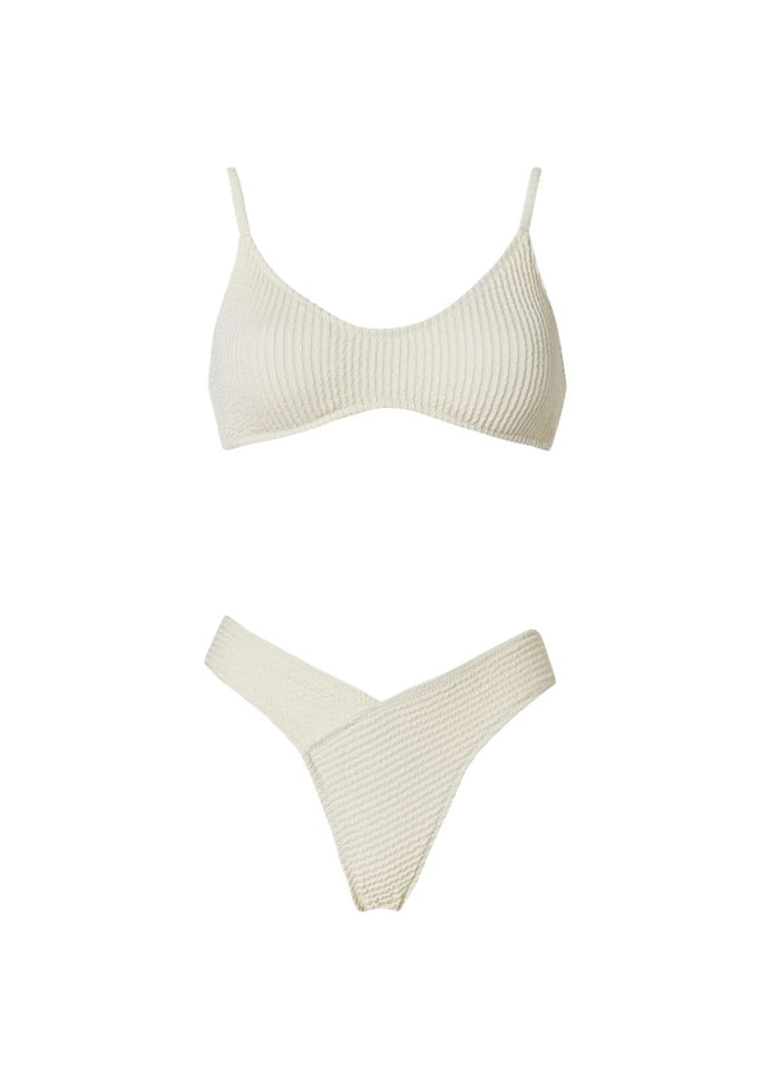 Bikini Stefania Frangista Astrid Athletic Bikini Curly Crema Apoella