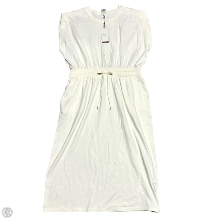 Athletic Dress By Calia In Cream, Size: Xxl