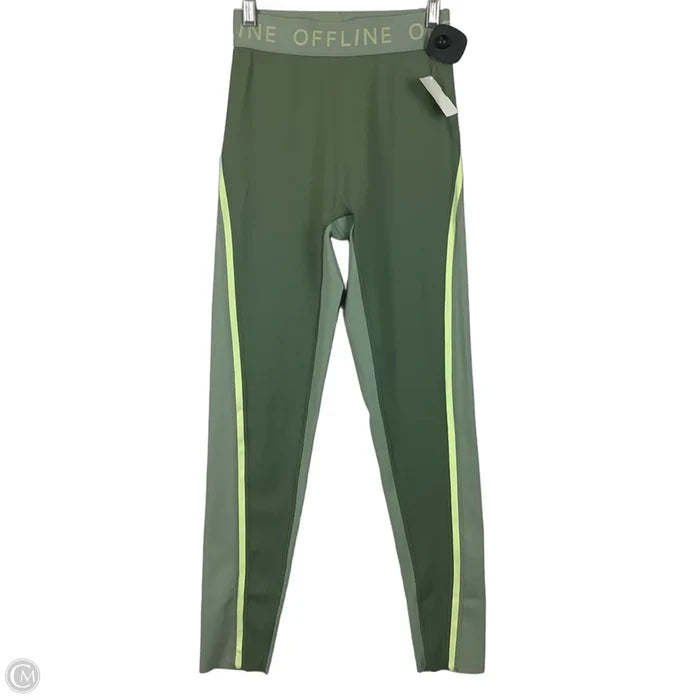 Athletic Leggings By Offline In Green, Size: S