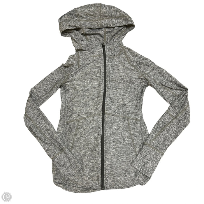 Athletic Sweatshirt Hoodie By Athleta In Black & Grey, Size: Xxs