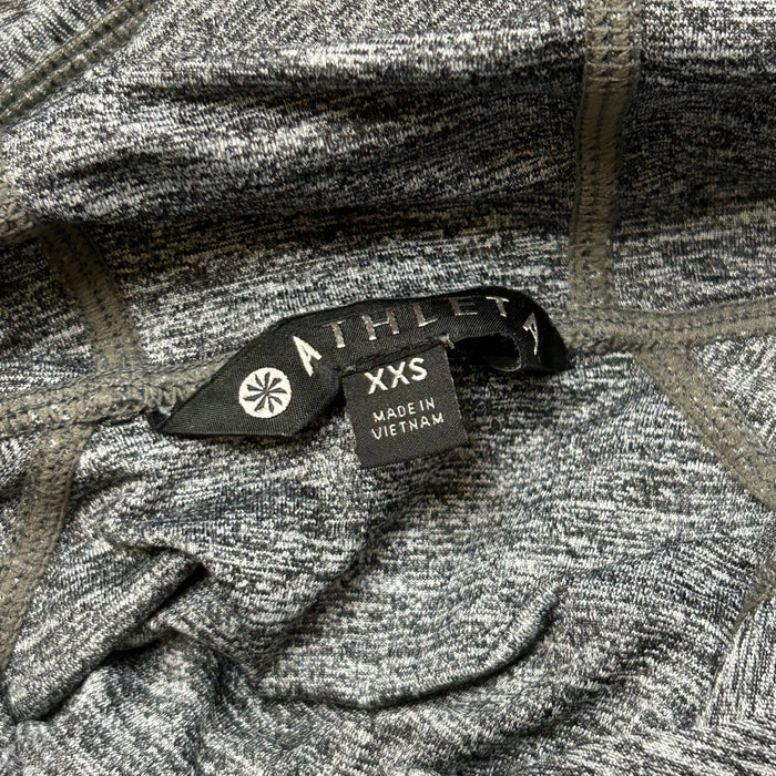 Athletic Sweatshirt Hoodie By Athleta In Black & Grey, Size: Xxs